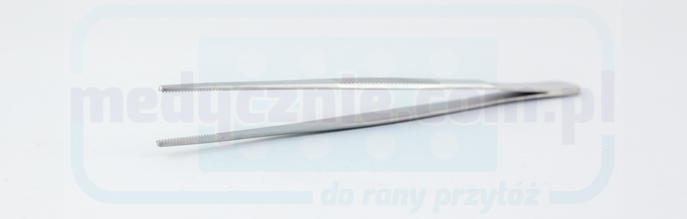 Pinzetta anatomica in metallo 18 cm