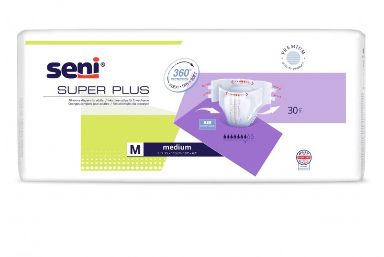 Pannolini Super Seni Plus per adulti MEDIUM 30 pz.