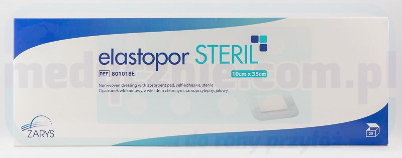 Medicazione con tampone assorbente ELASTOPOR Steril 10* 35cm 25pz.