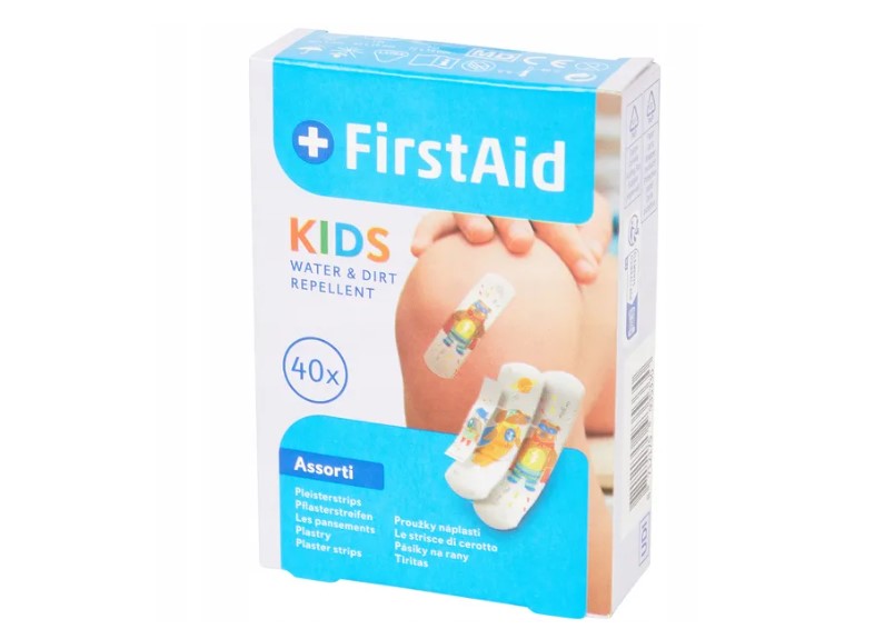 Set di toppe FIRST AID Kids 40 pezzi.