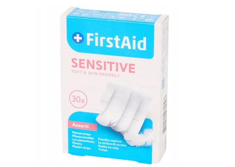 Set di cerotti FIRST AID Sensitive 30 pezzi.