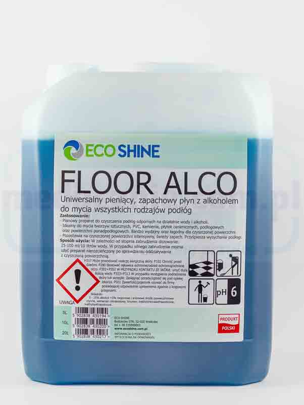 Liquido per la pulizia dei pavimenti con alcol - Floor Alco 5L ECO SHINE