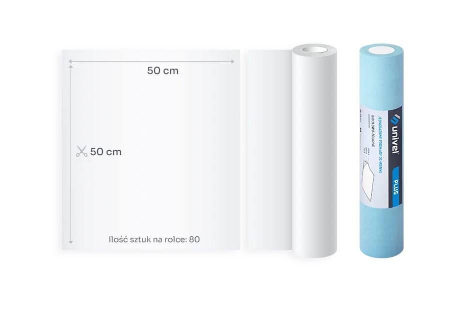 UNIVEL PLUS sottofondo 2x carta velina 1x foglio di alluminio 50cm x 50m Blu