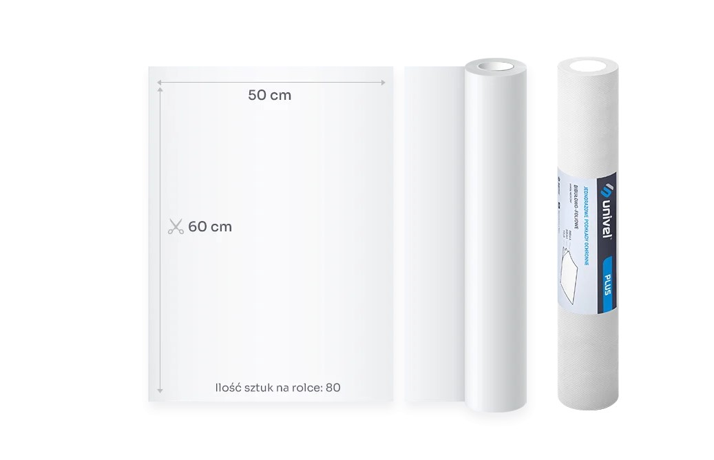 UNIVEL PLUS sottofondo 2x carta velina 1x foglio 60cm x 50m Bianco