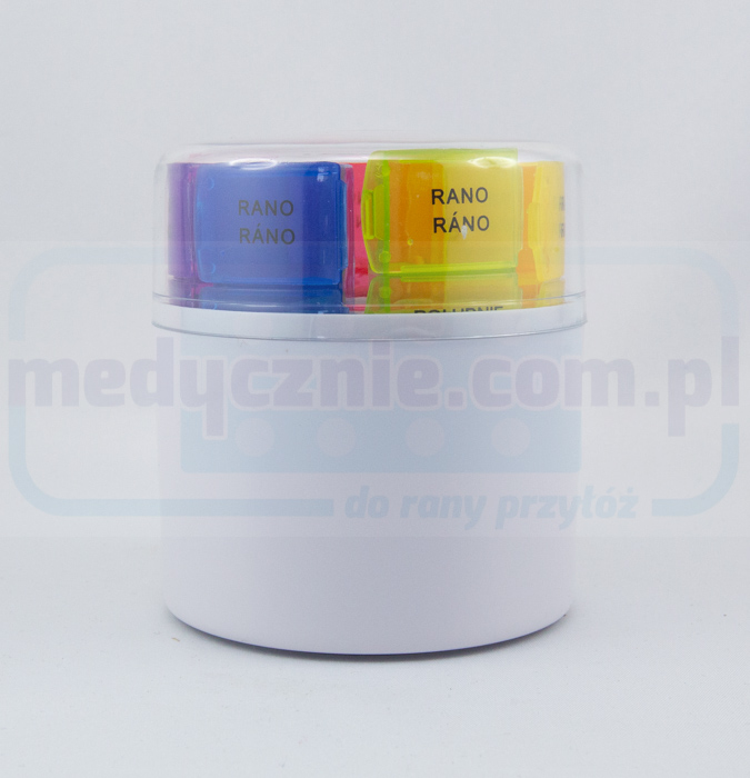 Contenitore settimanale per medicinali - rotondo - immagine 2