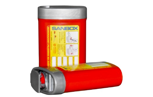Contenitore per rifiuti medici 0,2L piatto 1pc