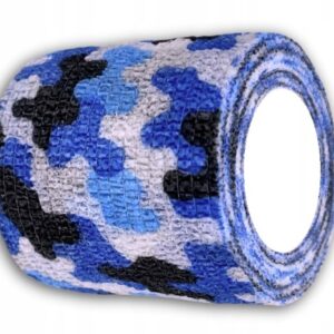Nastro coesivo 5 cm*4,5 m 1 pz mimetico (bianco-blu-nero) elastico, autoadesivo